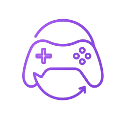 Game engagement mechanics icon - addictive gameplay loops